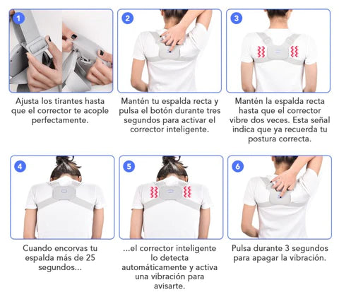 BackSmart Pro™ Corrector de Postura Inteligente 2 x 1