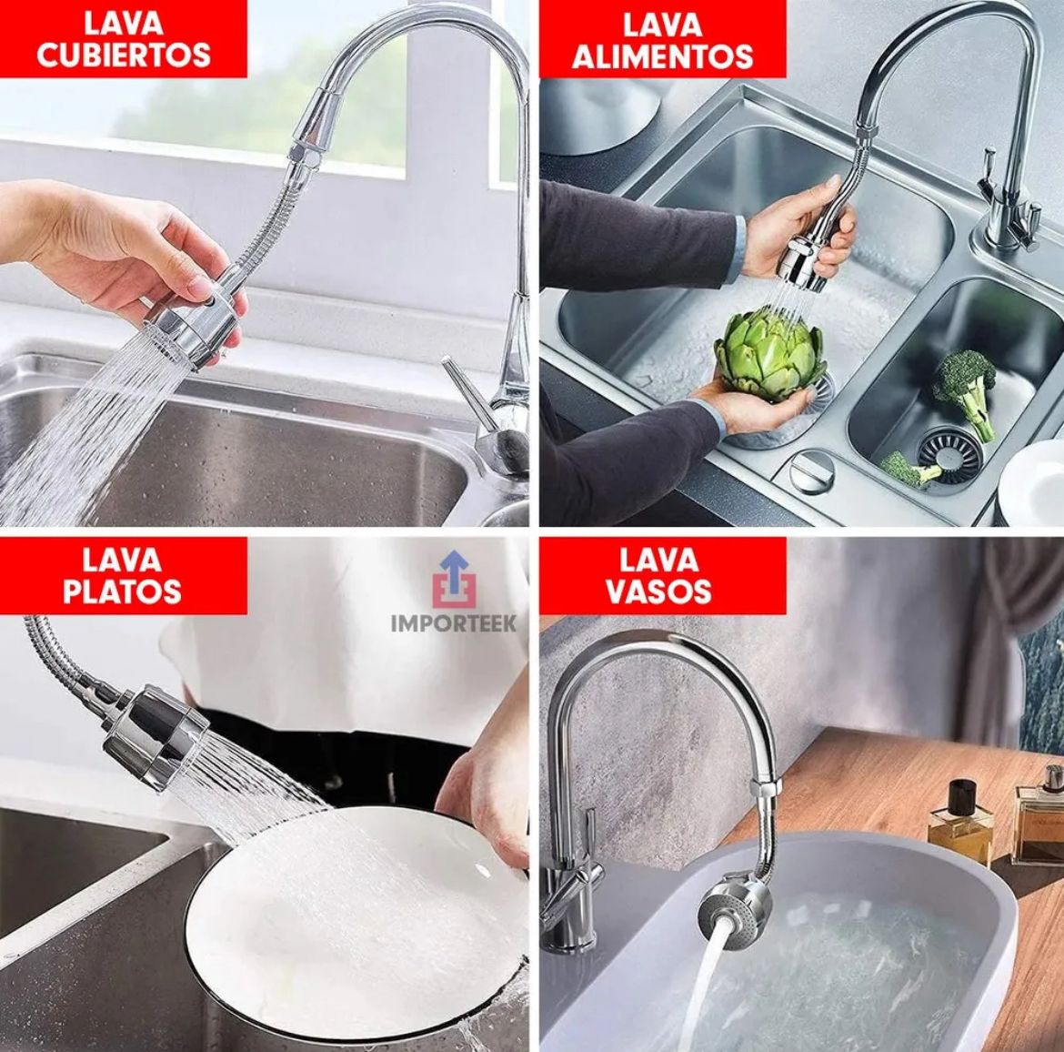 HydroFlex™ 360 control, comodidad y ahorro de agua en segundos 2X1