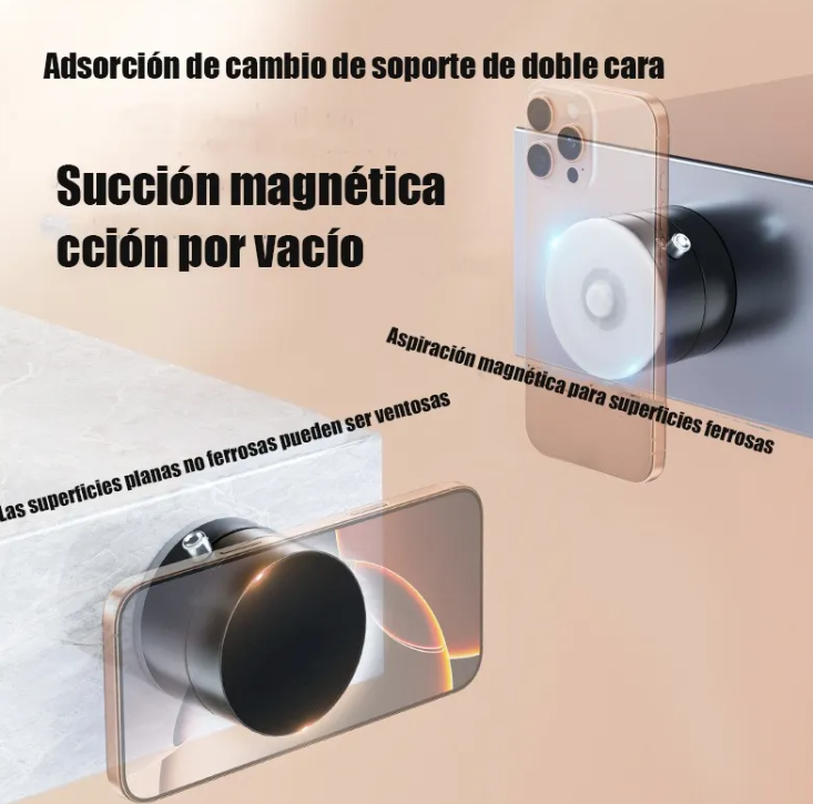 MagnoGrip™ Soporte Magnético 360° con Ventosa