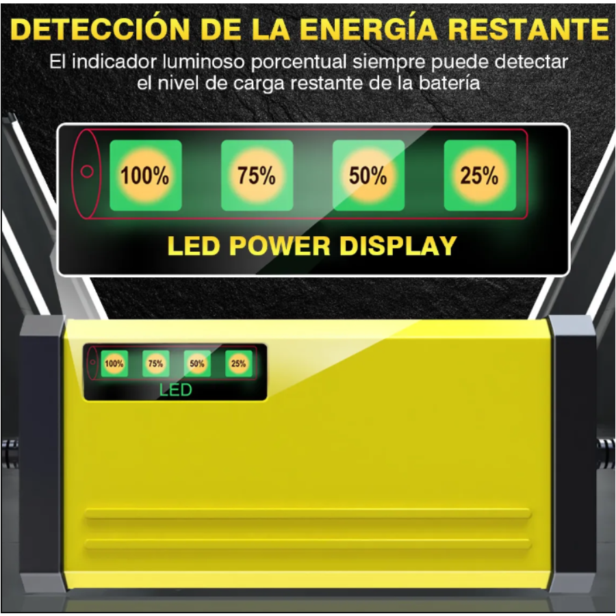 PowerCharge™ Cargador Inteligente Repara y Mantiene tu Batería Siempre Lista