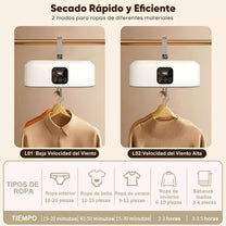 AeroDry Luxe™-Secado Portátil de Ropa con Estilo y Eficiencia