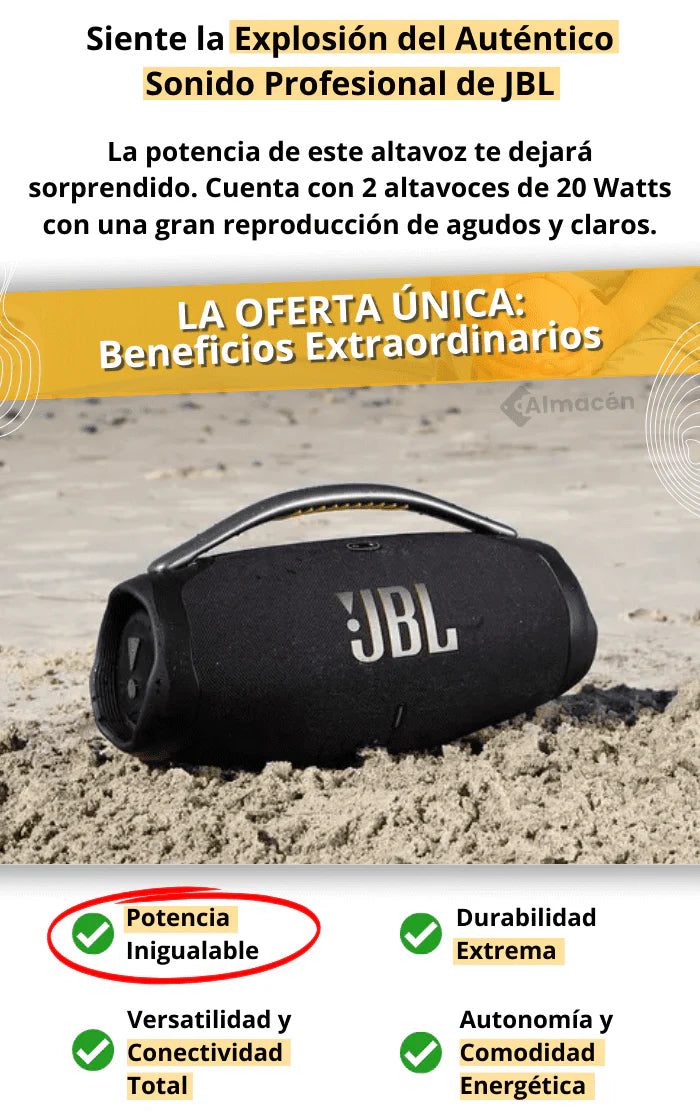 Bocina Jbl Boombox 3 Portátil