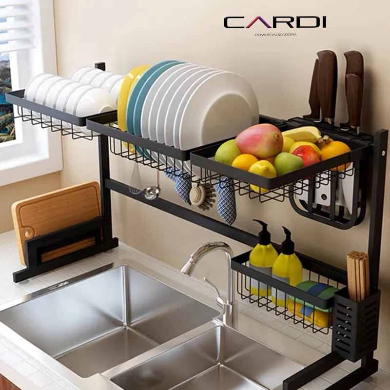 Organiza tu Cocina con Estilo: Escurridor de Platos de 2 Niveles de Acero Inoxidable