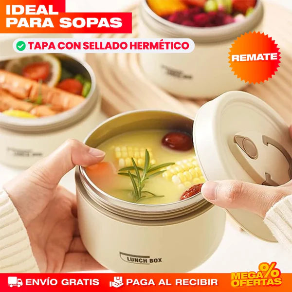 LunchBox™ Loncheras Elegantes y Térmicas de Acero Inoxidable