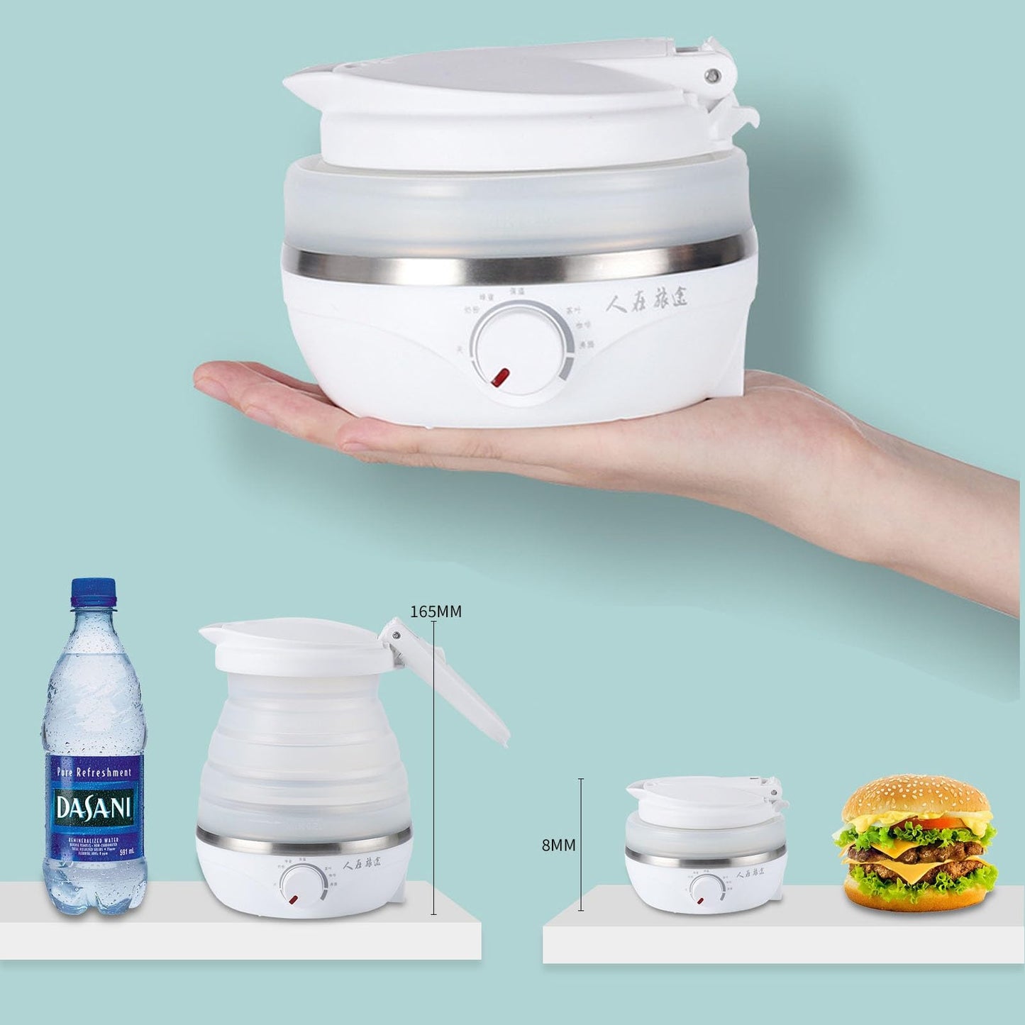 FoldiHeat™  El Hervidor Eléctrico Plegable Que Cabe en Tu Maleta