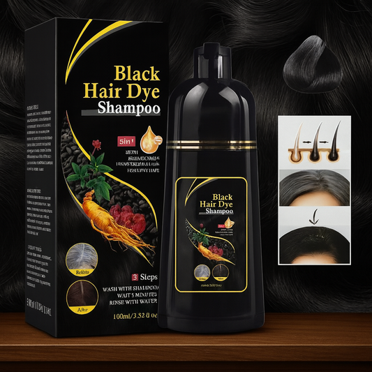 Black Hair Dye™ – Cubre tus canas al instante mientras cuidas tu cabello