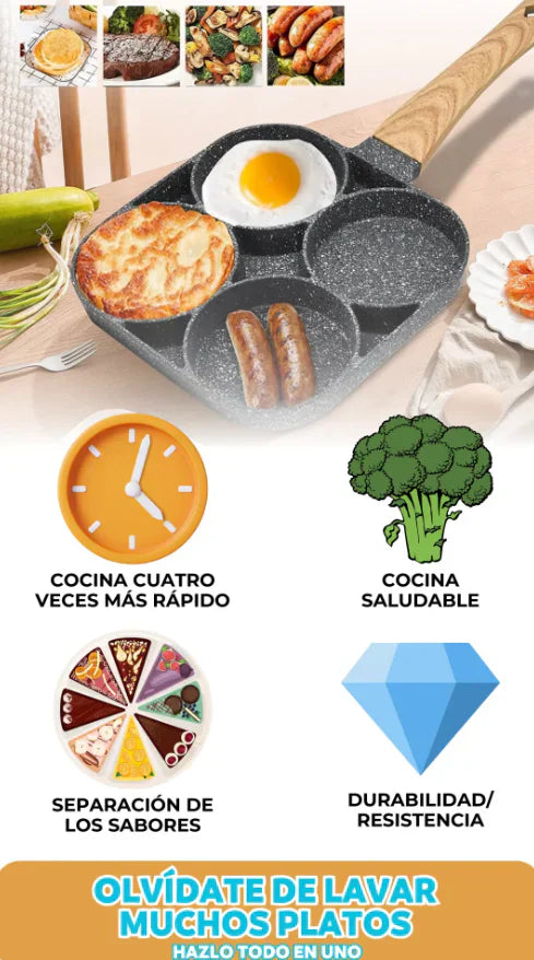 CuliNova™ – Sartén Multicocina 4 en 1