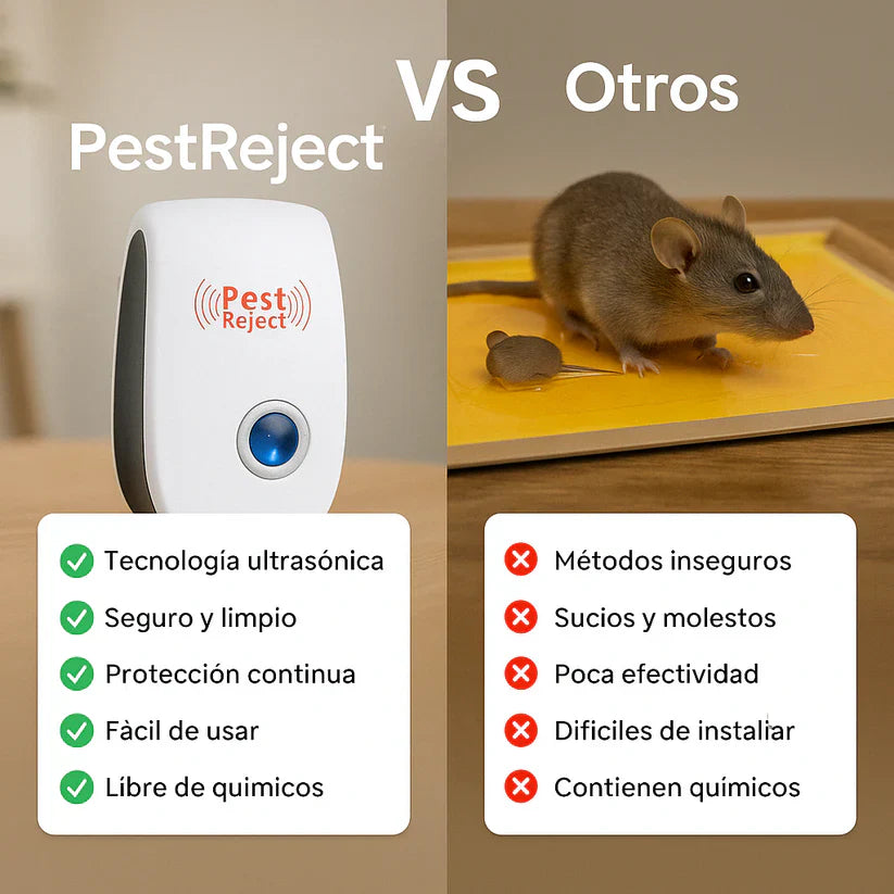 Ultrasonix Pest Reject® Protección Inteligente contra Plagas sin Químicos 3x1