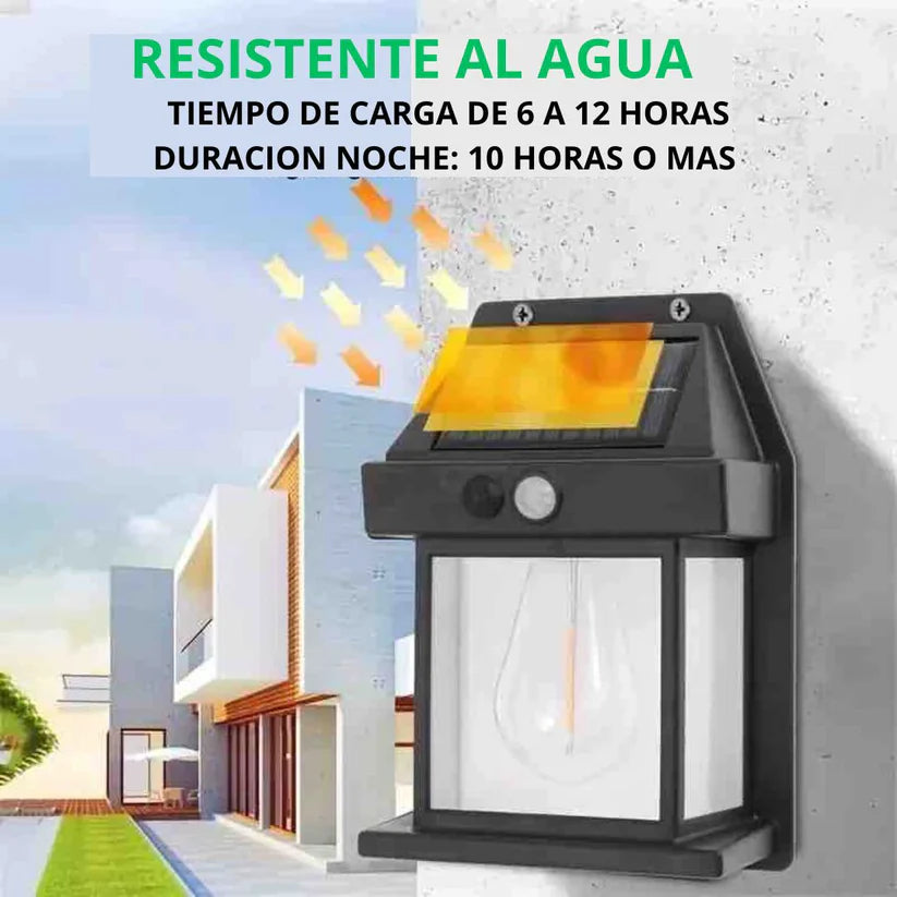LuzGuard™  Iluminación solar inteligente para exteriores 2x1