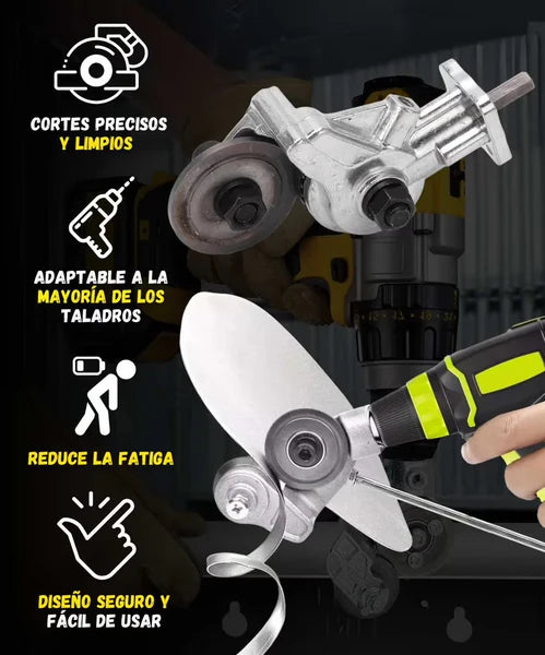 DrillMax Cutter™  Convierte tu taladro en un cortador profesional de metal