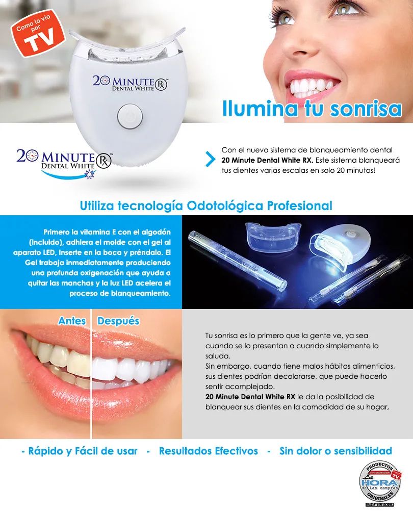 LumiSmile™ Dientes blancos en solo 20 min oferta 2x1