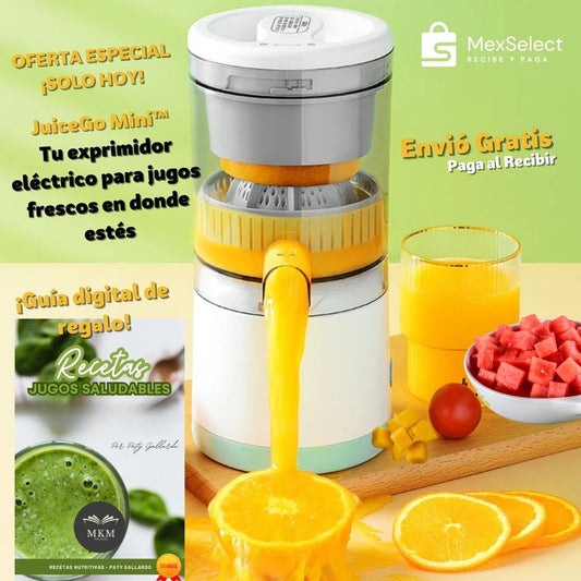 JuiceGo™ Tu exprimidor eléctrico para jugos frescos en donde estés