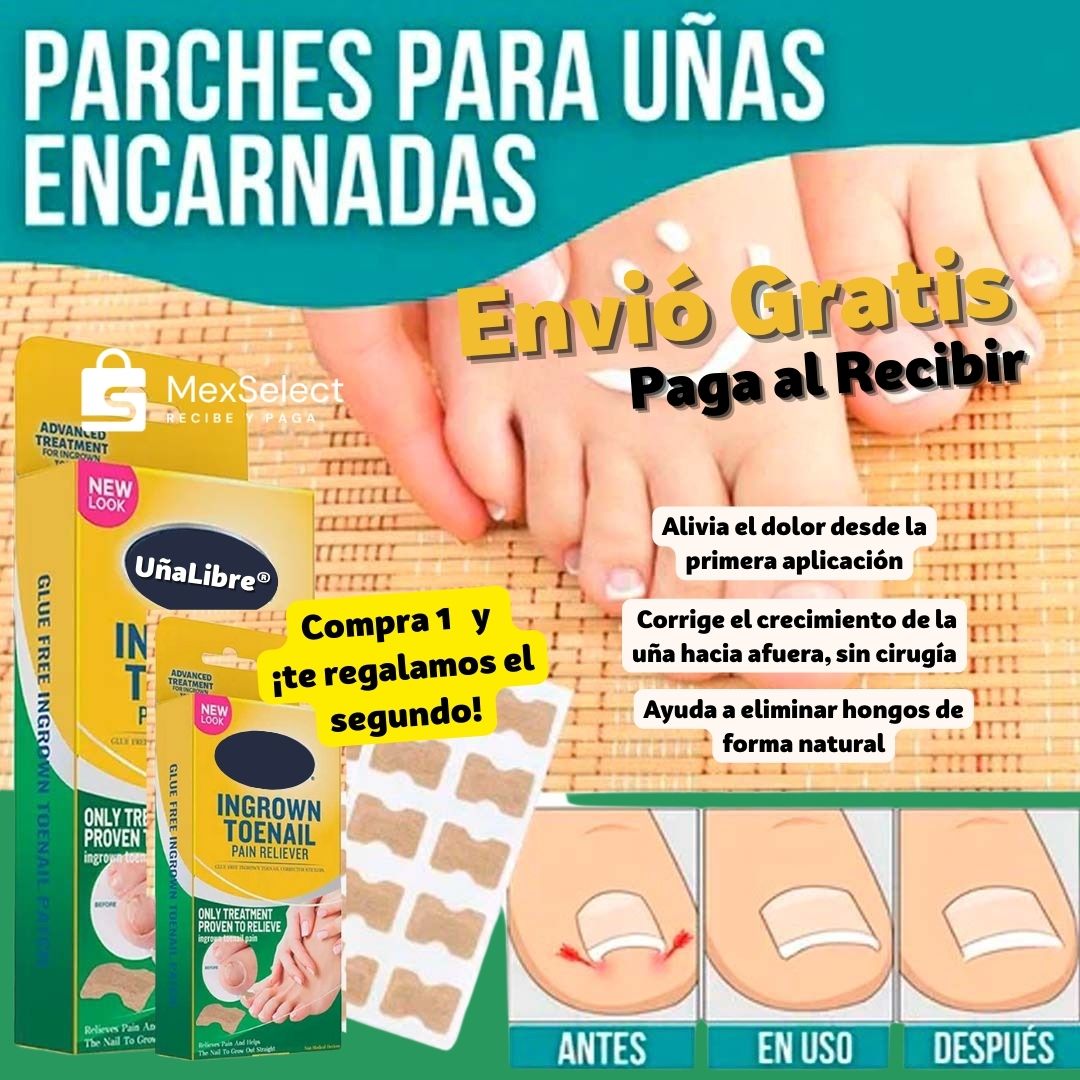 UñaLibre® Corrector Natural para Uñas Encarnadas y Hongos 2x1