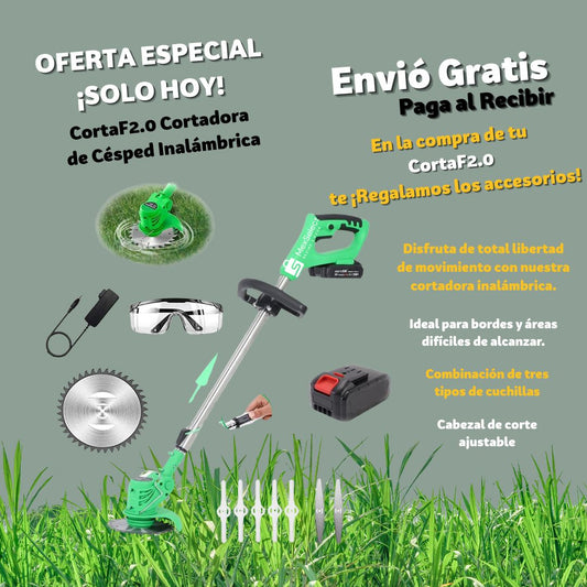 CortaFácilMax Cortadora de Césped Inalámbrica