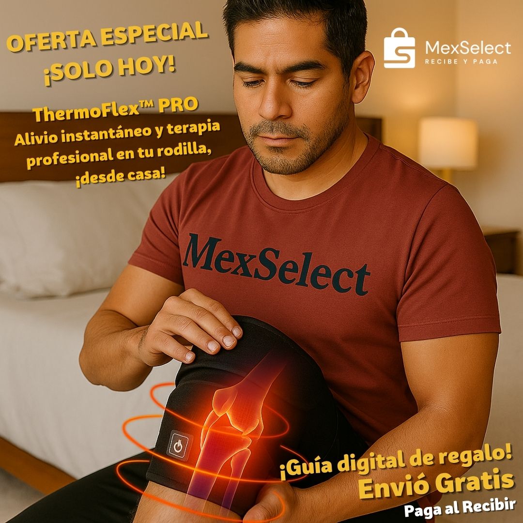 ThermoFlex™ PRO Alivio instantáneo y terapia profesional en tu rodilla, ¡desde casa!