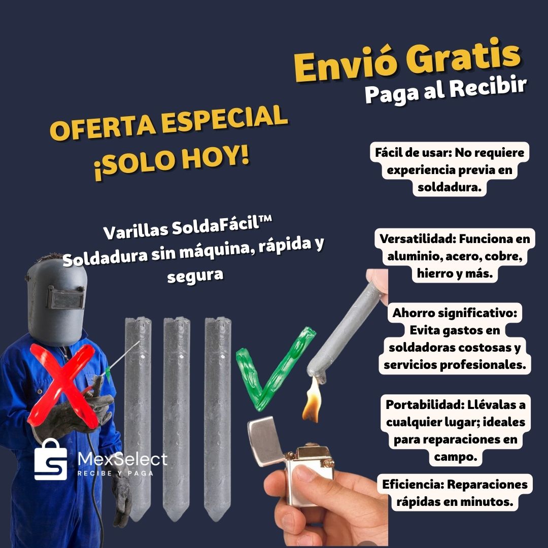 Varillas SoldaFácil™  Soldadura sin máquina, rápida y segura (18 Unidades)