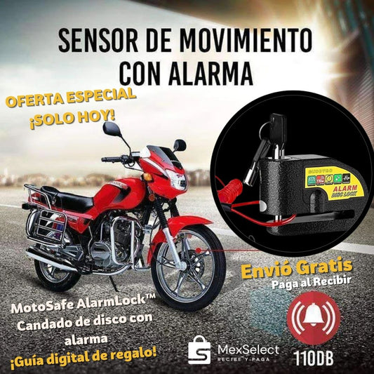 MotoSafe AlarmLock™ Candado de disco con alarma