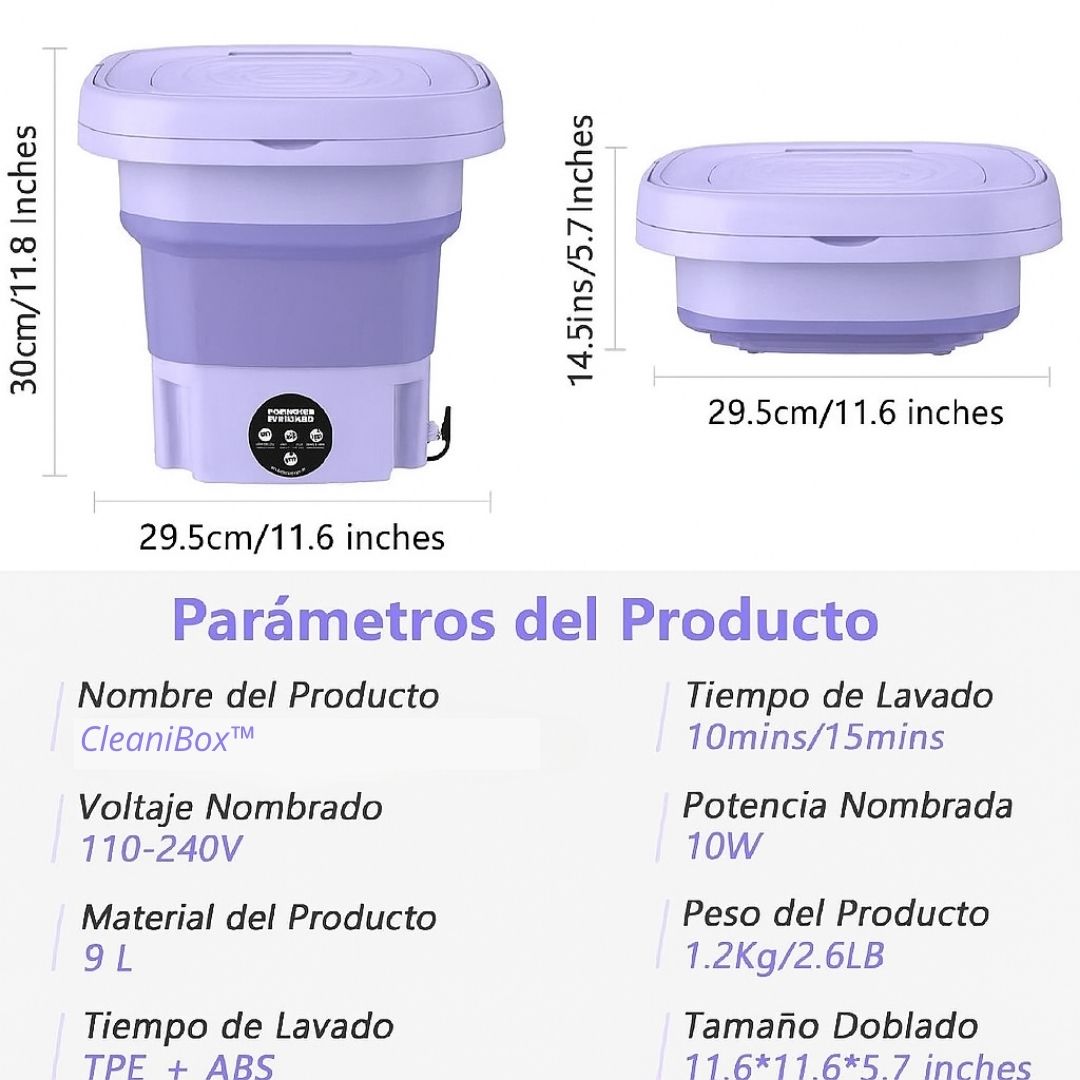 CleaniBox™ Mini Lavadora - Lava Donde Quieras Sin Complicaciones