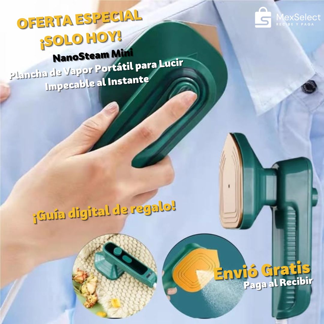 NanoSteam Mini™ Plancha de Vapor Portátil para Viaje