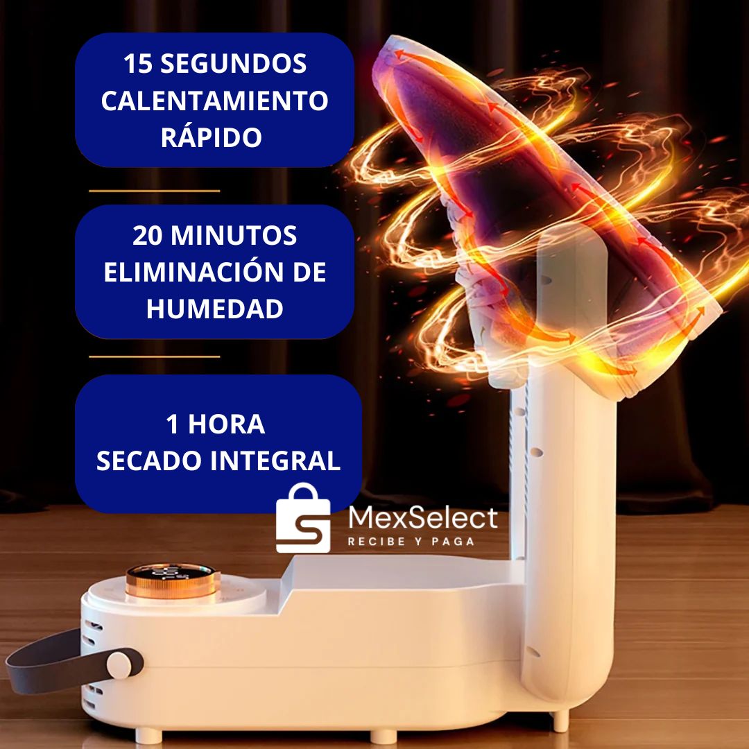 DryStep™ Secador y Esterilizador Portátil de Calzado con Luz UV