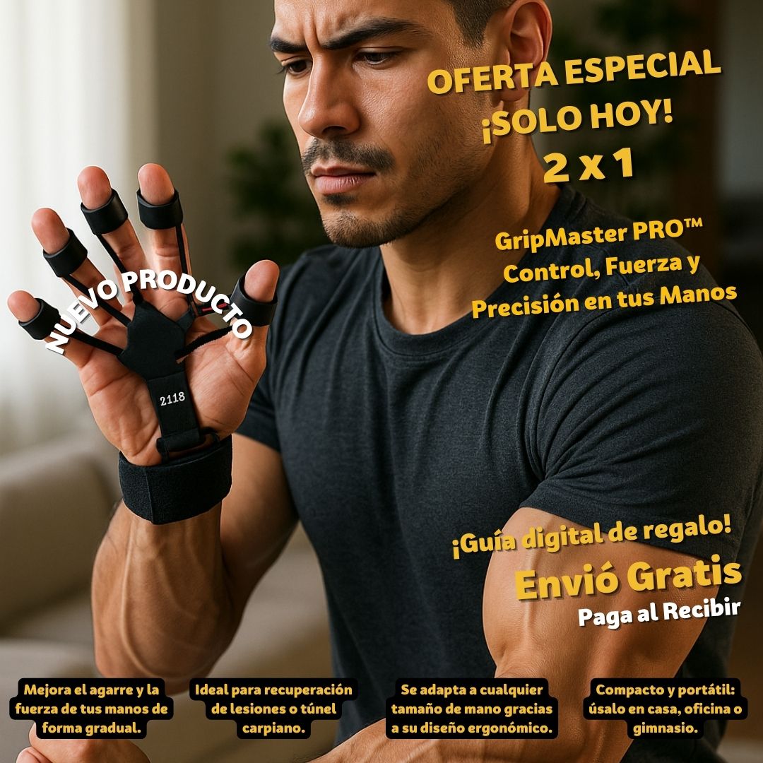 GripMaster PRO™  Control, Fuerza y Coordinación en tus Manos 2x1
