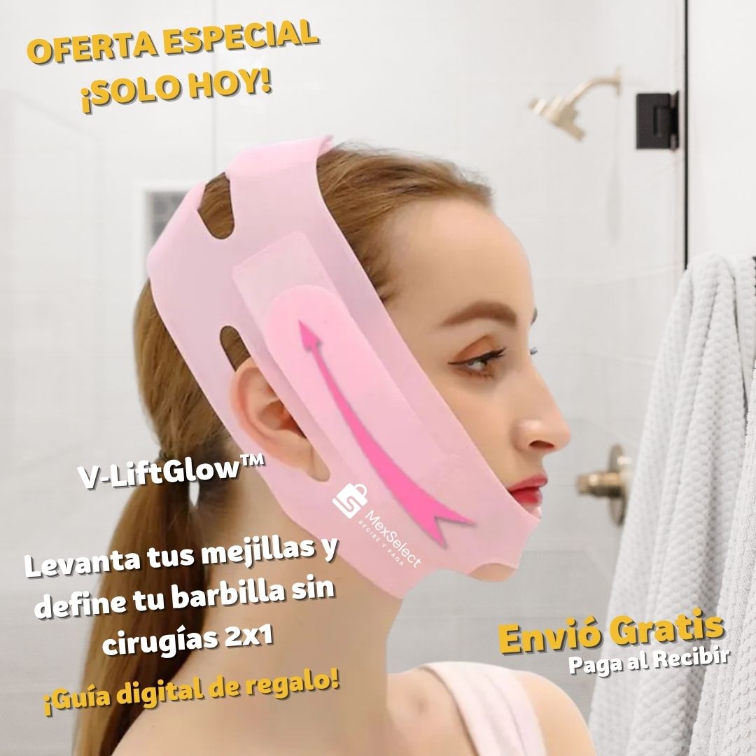 V‑LiftGlow™ Levanta tus mejillas y define tu barbilla sin cirugías 2x1