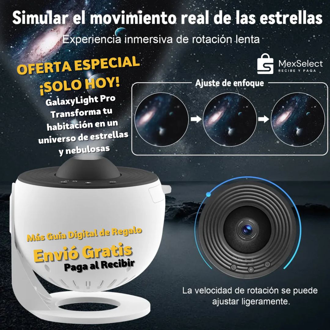 GalaxyLight Pro Transforma tu habitación en un universo de estrellas y nebulosas