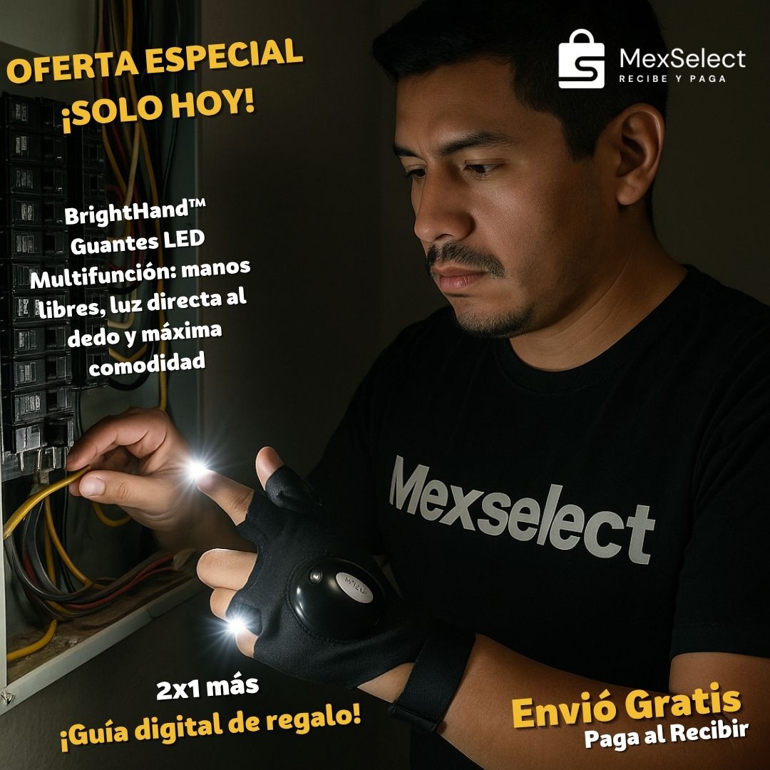 BrightHand™ Guantes LED Multifunción luz directa al dedo 2x1