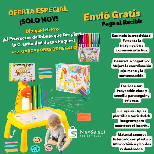 DibujaFácil Pro el proyector de dibujo para tus peques más REGALO