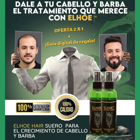 Elhoe™ Capilar tónico crecimiento capilar acelerado 2x1