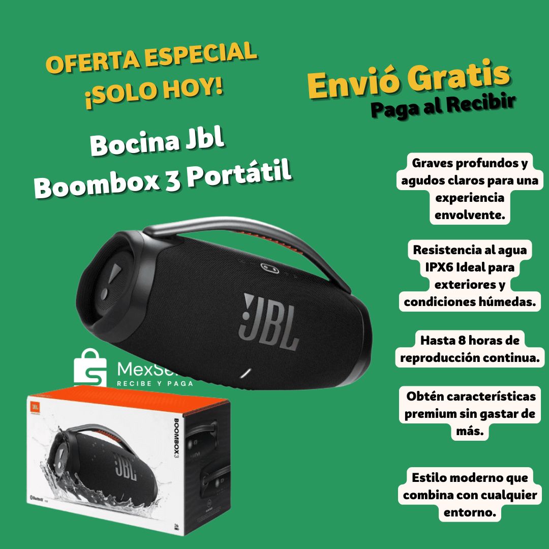 Bocina Jbl Boombox 3 Portátil