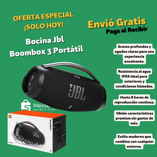 Bocina Jbl Boombox 3 Portátil