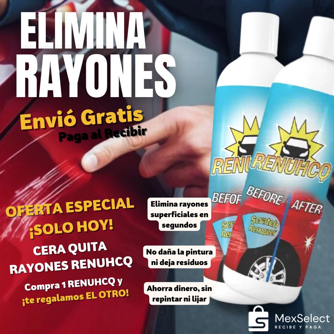 RENUHCQ Cera quita rayones 2x1