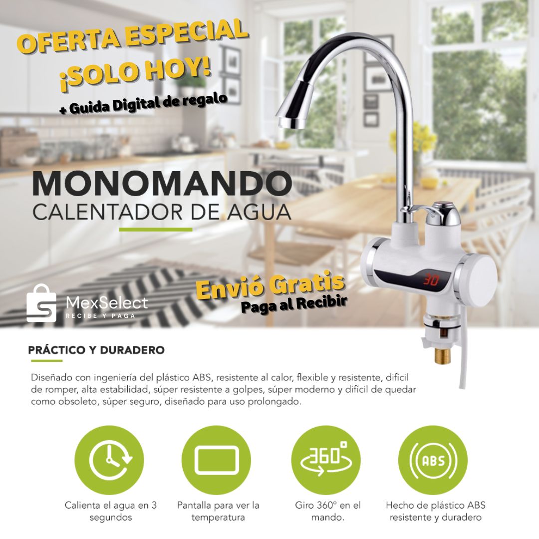 AquaFlash® Agua Caliente al Instante sin Calentador Tradicional