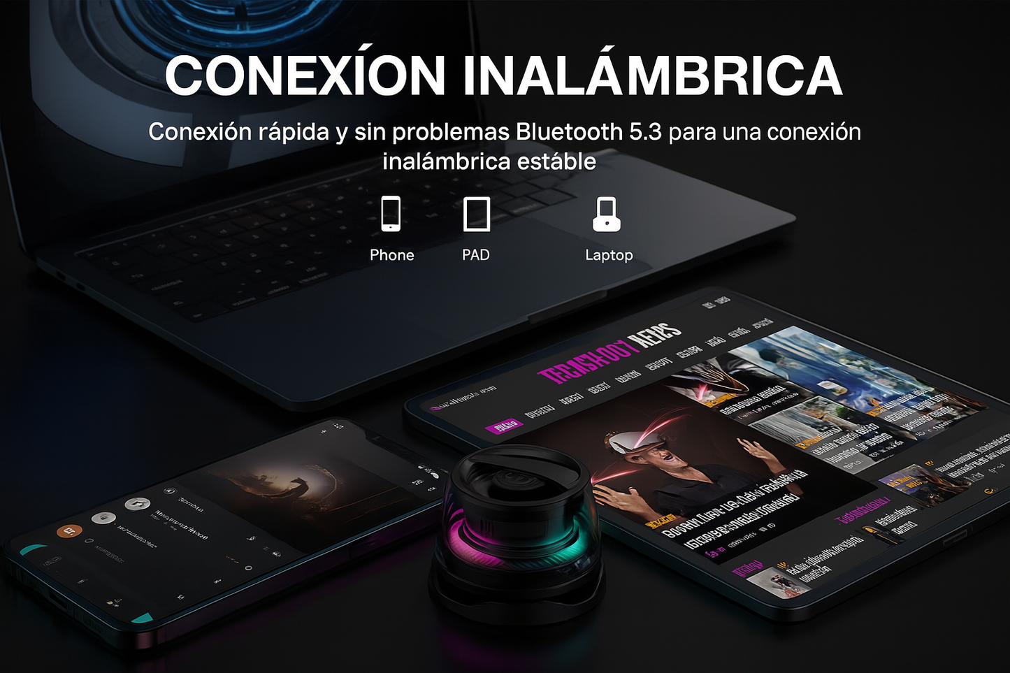 G200™ escucha tu música favorita con potencia, estilo y sin cables.