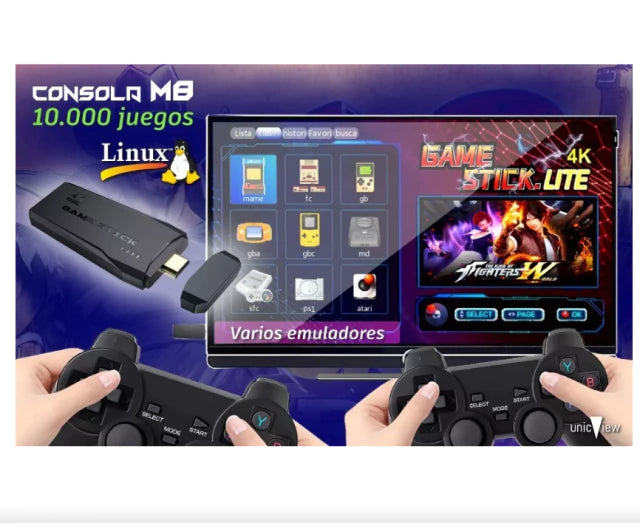 GAME STICK LITE™ Revive la Magia Retro con Más de 10,000 Juegos en tu TV