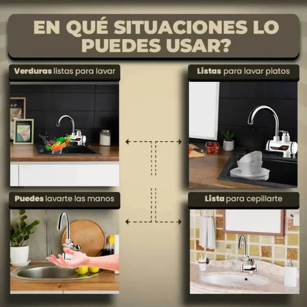 AquaFlash® Agua Caliente al Instante sin Calentador Tradicional