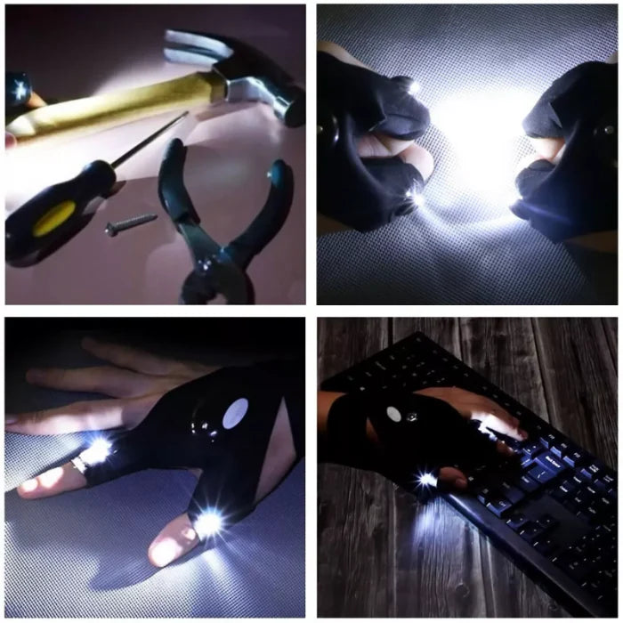 BrightHand™ Guantes LED Multifunción luz directa al dedo 2x1