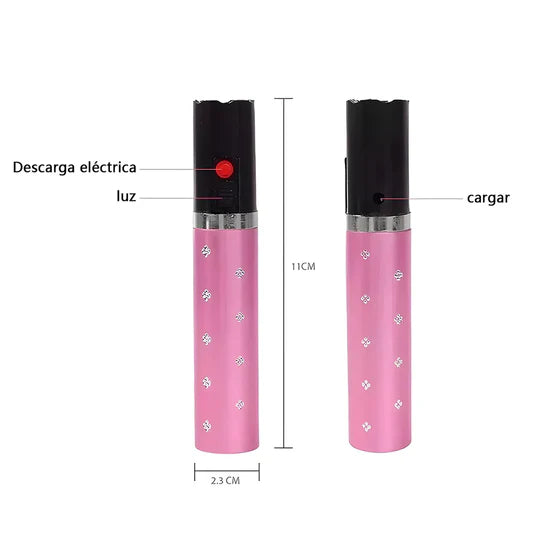 GlamGuard™ Tu Defensa Personal lápiz labial taser