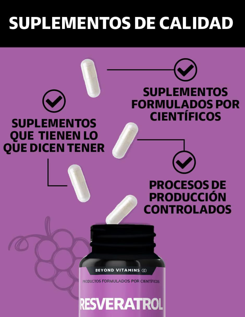 ResveraTrol™ – Poder antioxidante y juventud celular en cada cápsula