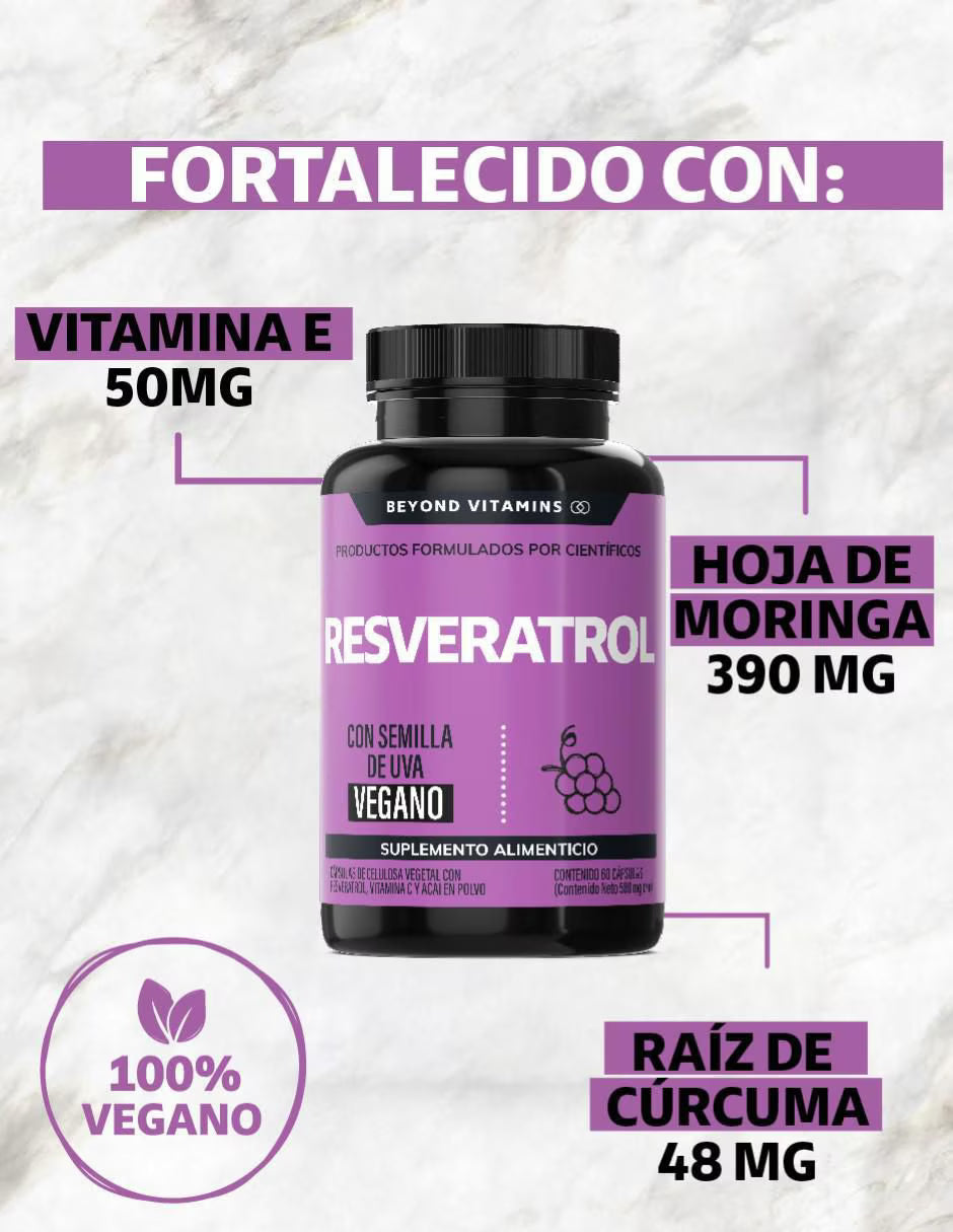 ResveraTrol™ – Poder antioxidante y juventud celular en cada cápsula