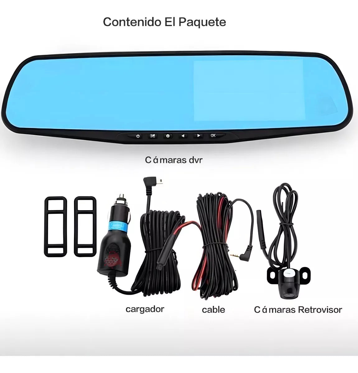 SmartView Pro Espejo Retrovisor Inteligente con Cámara Dual y Pantalla Táctil