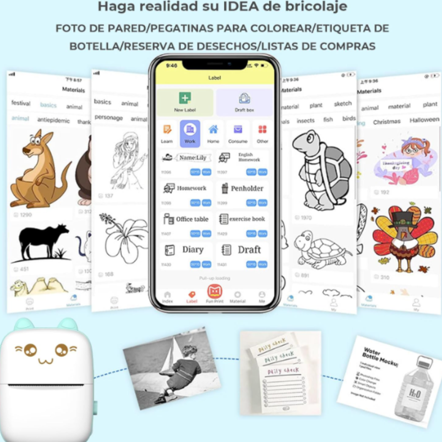 PrintsyGo™ Impresión portátil sin tinta, en cualquier lugar