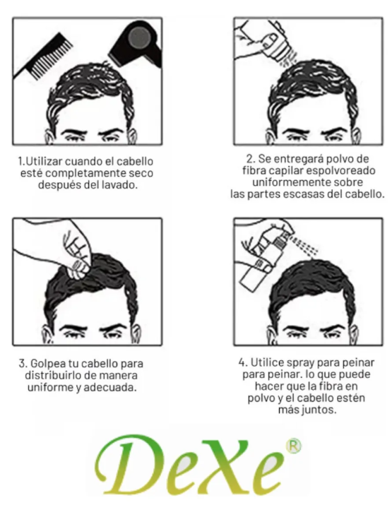 Fibras Capilares Instantáneas DexeHair 2x1