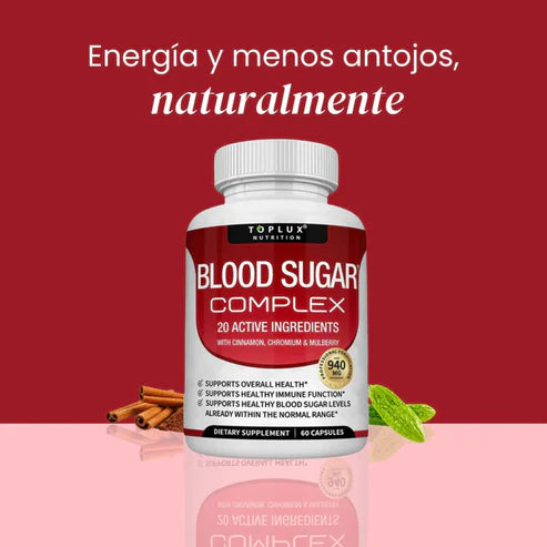Blood Sugar Complex™ Suplemento Natural para el Azúcar en la Sangre