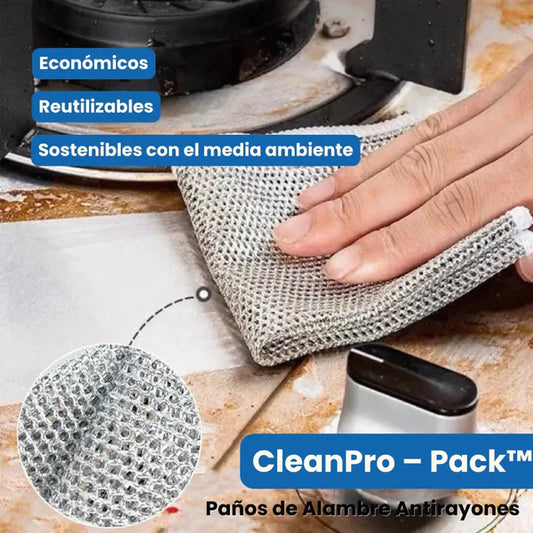 CleanPro™ Paños Profesionales de Limpieza (Pack de 5 Unidades)