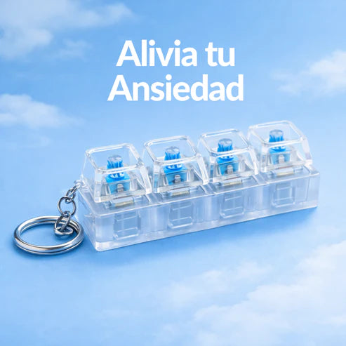 ClickCalm™ Llavero Antiestrés con Botones Tipo Teclado