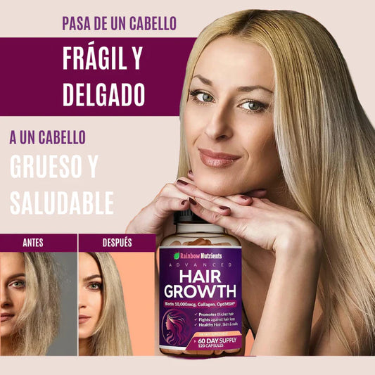 Hair Growth™ Vitaminas con Colageno para el Crecimiento del Cabello