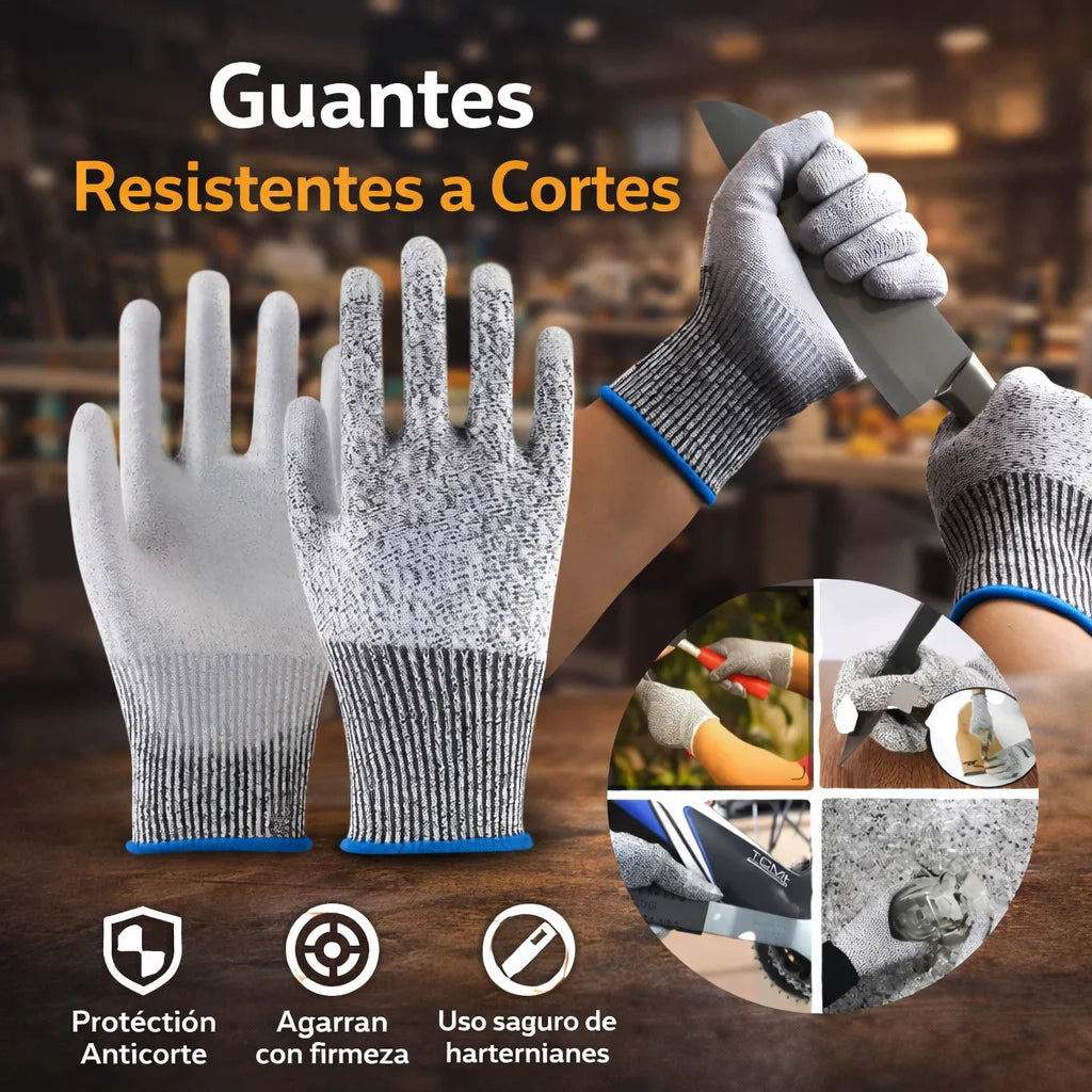 CutSafe™ Guantes de Seguridad Anticorte Nivel 5