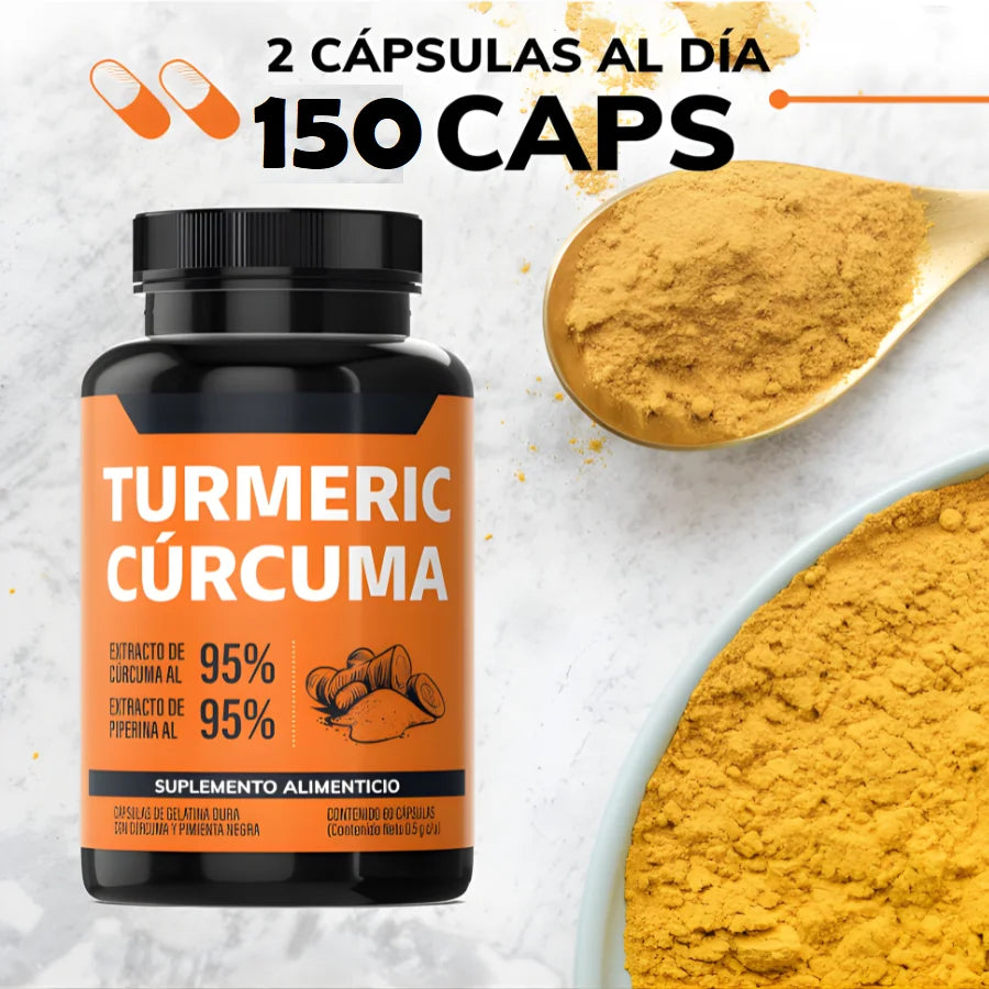 TurmericVital™ Suplemento de Cúrcuma 150 Cápsulas